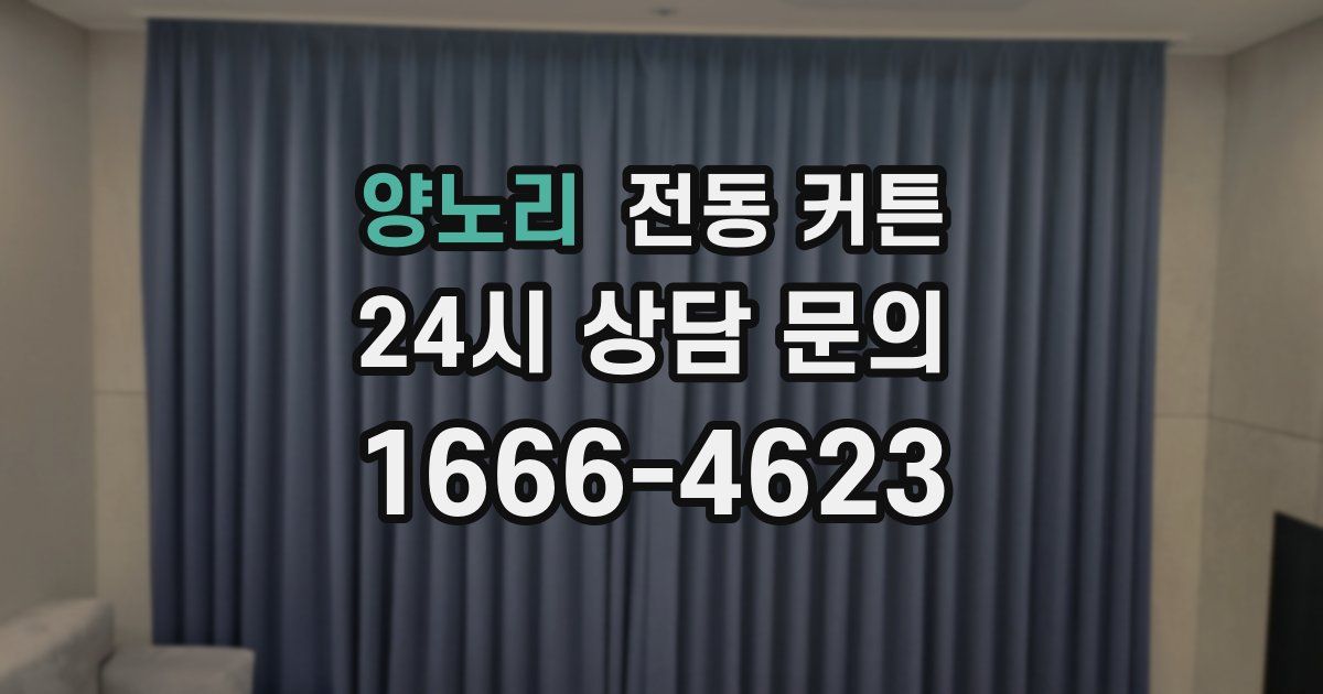 양노리 전동 커튼