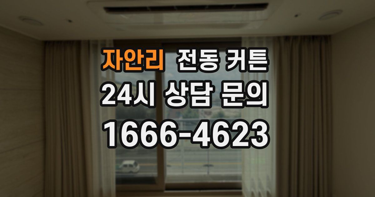 자안리 전동 커튼