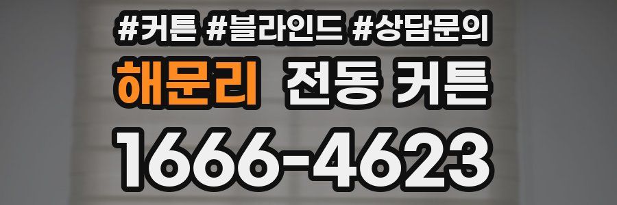 해문리 전동 커튼