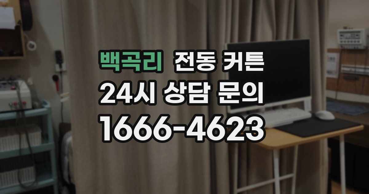 백곡리 전동 커튼
