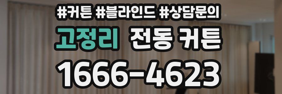 고정리 전동 커튼