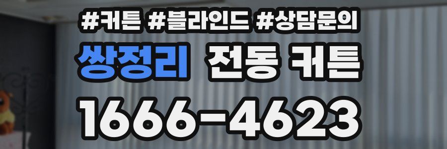 쌍정리 전동 커튼