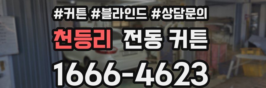 천등리 전동 커튼