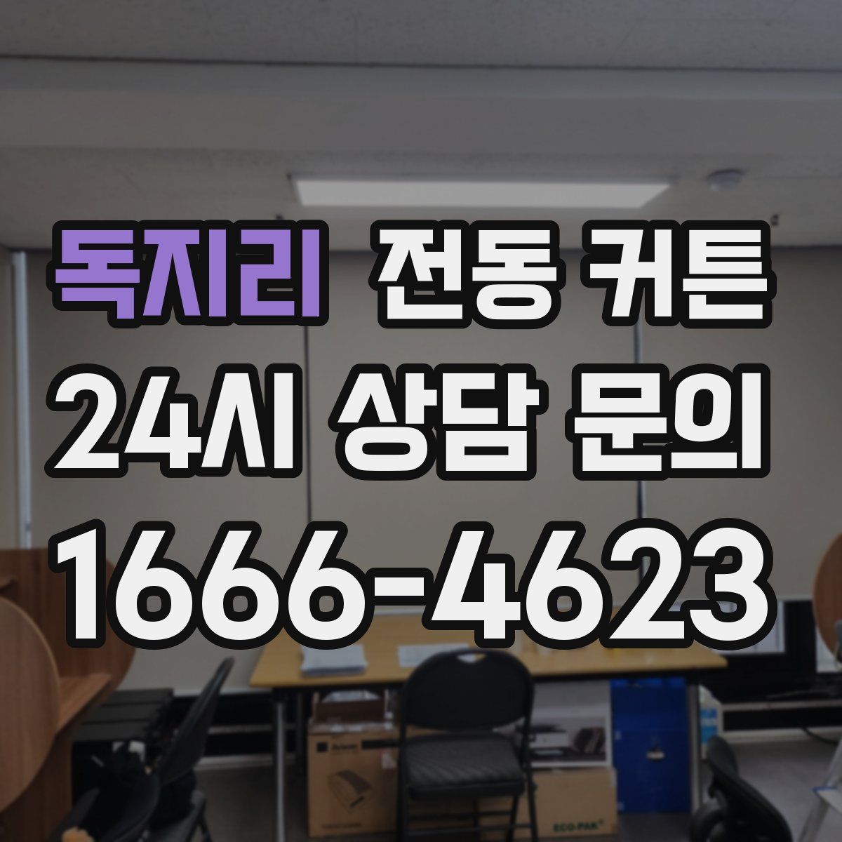 독지리 전동 커튼