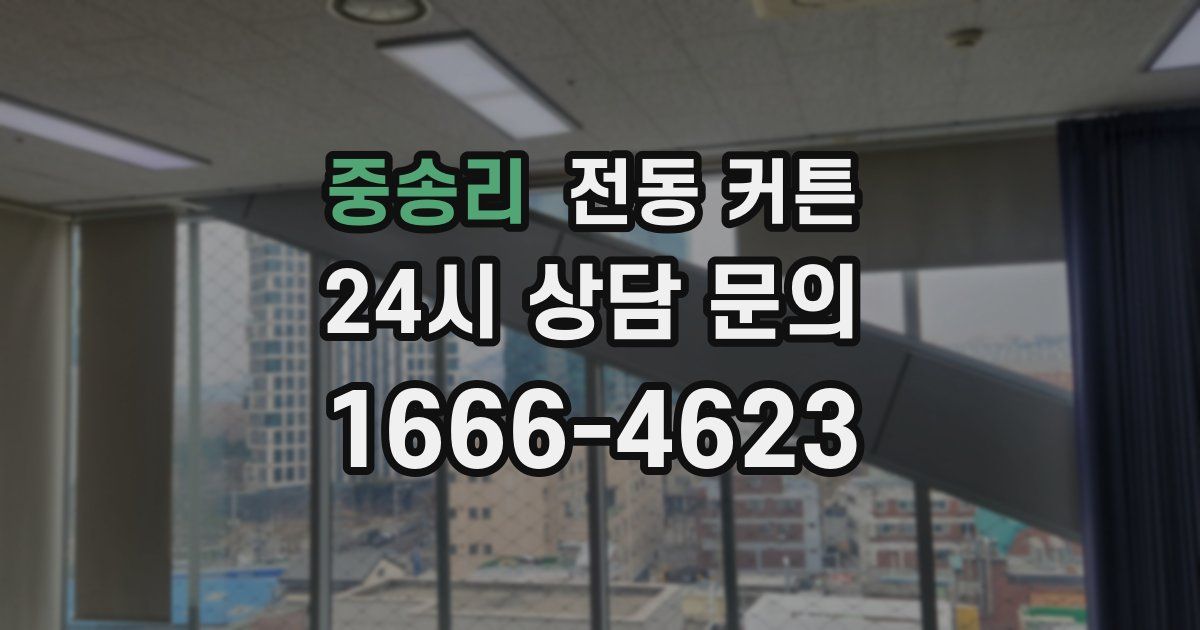 중송리 전동 커튼