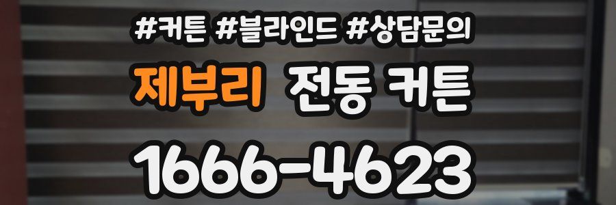 제부리 전동 커튼