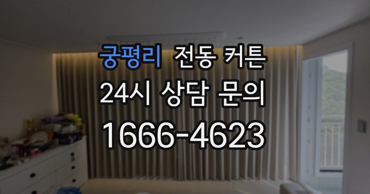 궁평리 전동 커튼