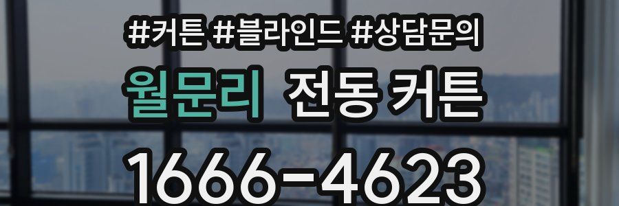 월문리 전동 커튼