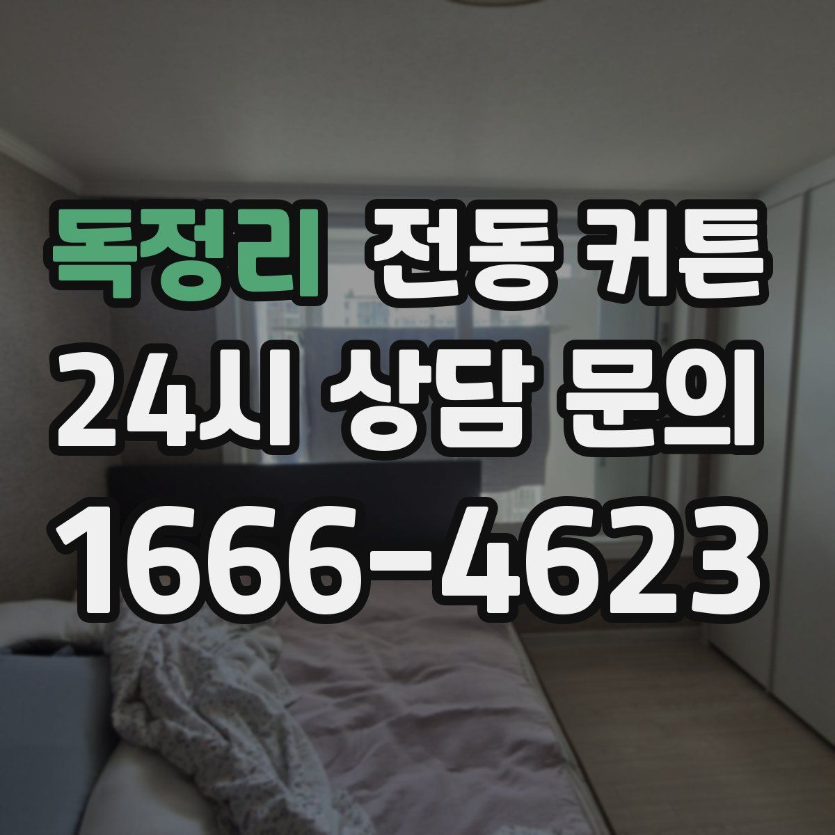 독정리 전동 커튼