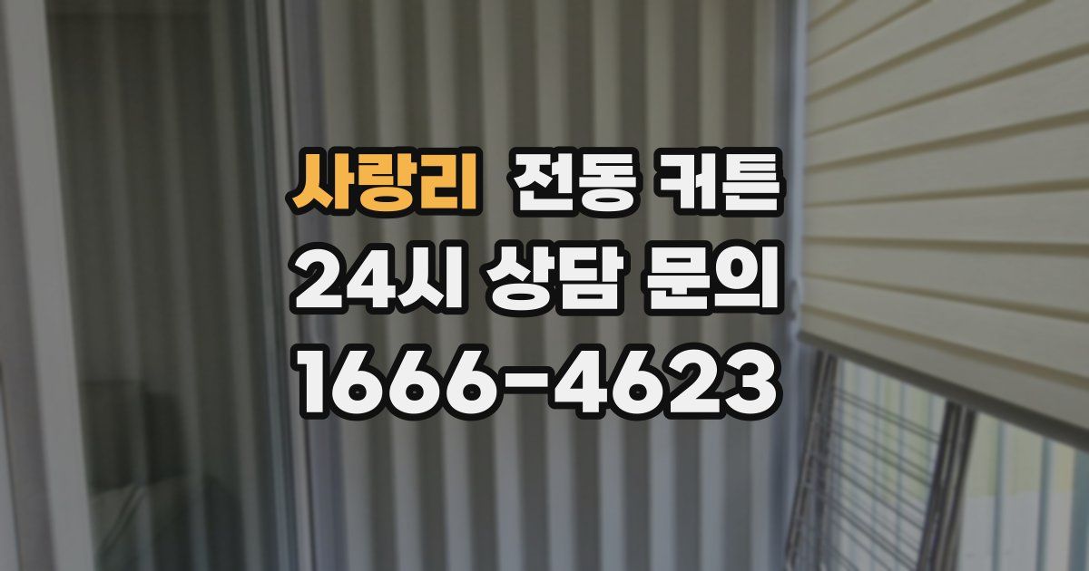 사랑리 전동 커튼