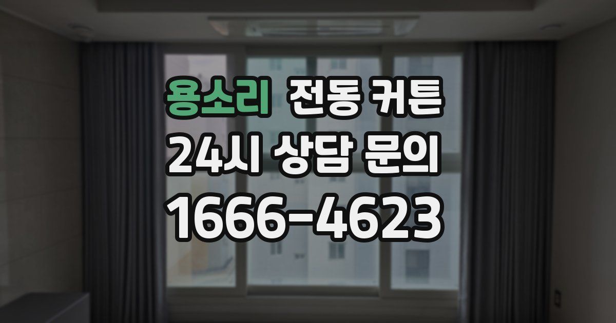 용소리 전동 커튼