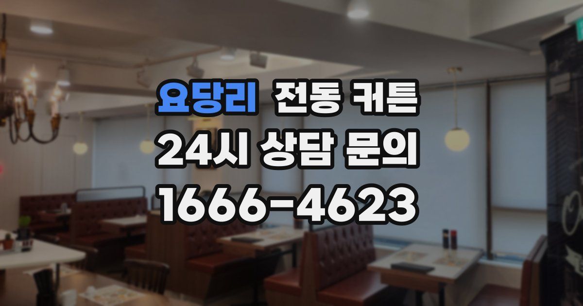 요당리 전동 커튼