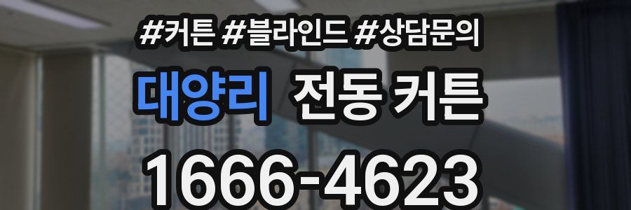 대양리 전동 커튼