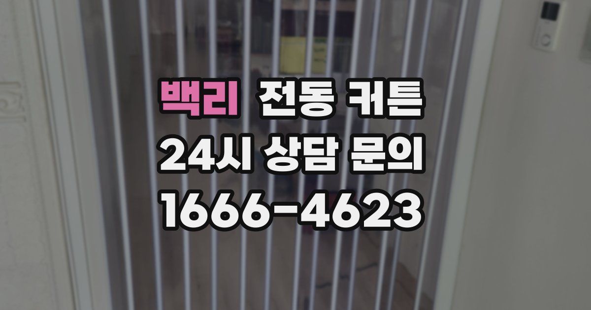 백리 전동 커튼