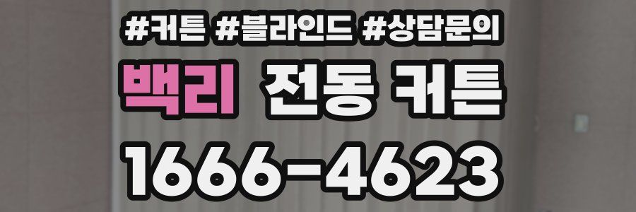 백리 전동 커튼
