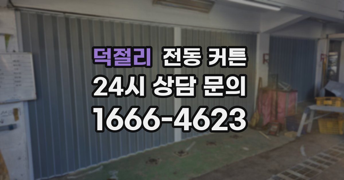 덕절리 전동 커튼