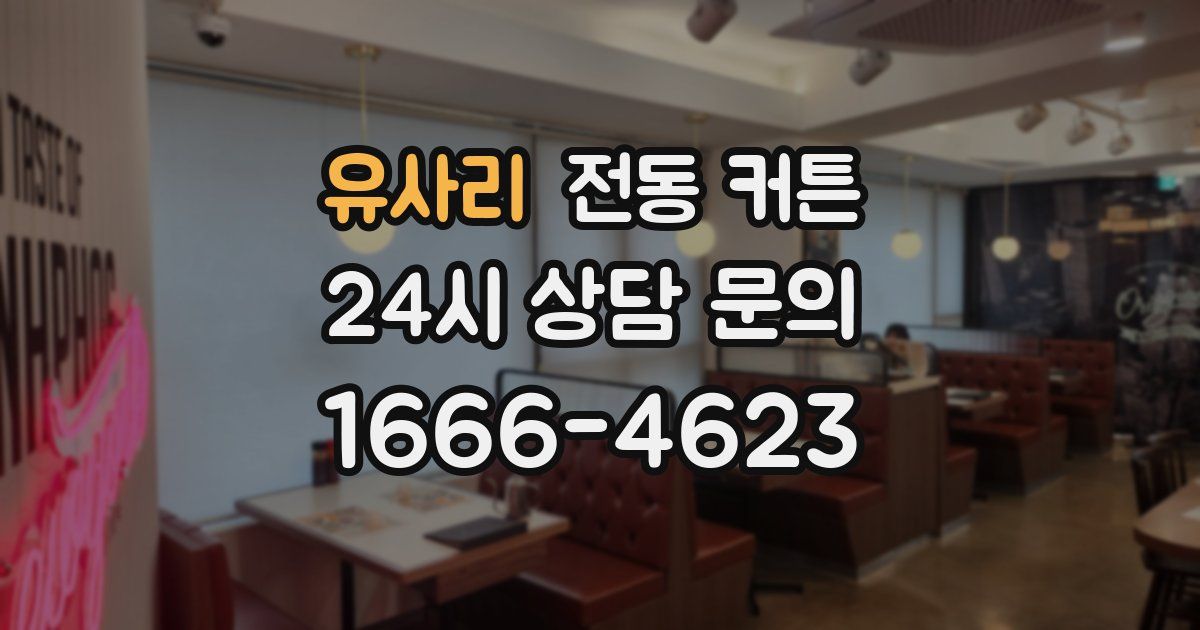 유사리 전동 커튼