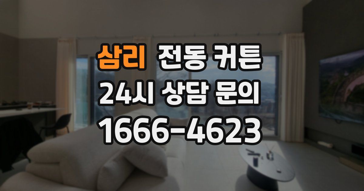 삼리 전동 커튼