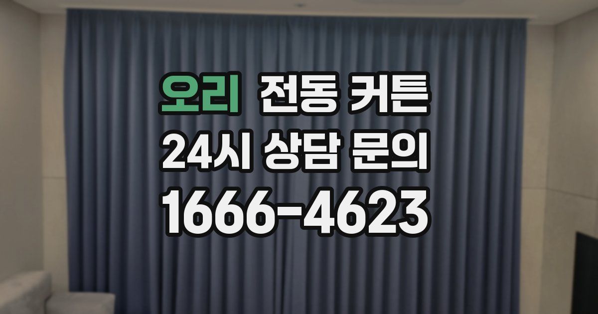 오리 전동 커튼
