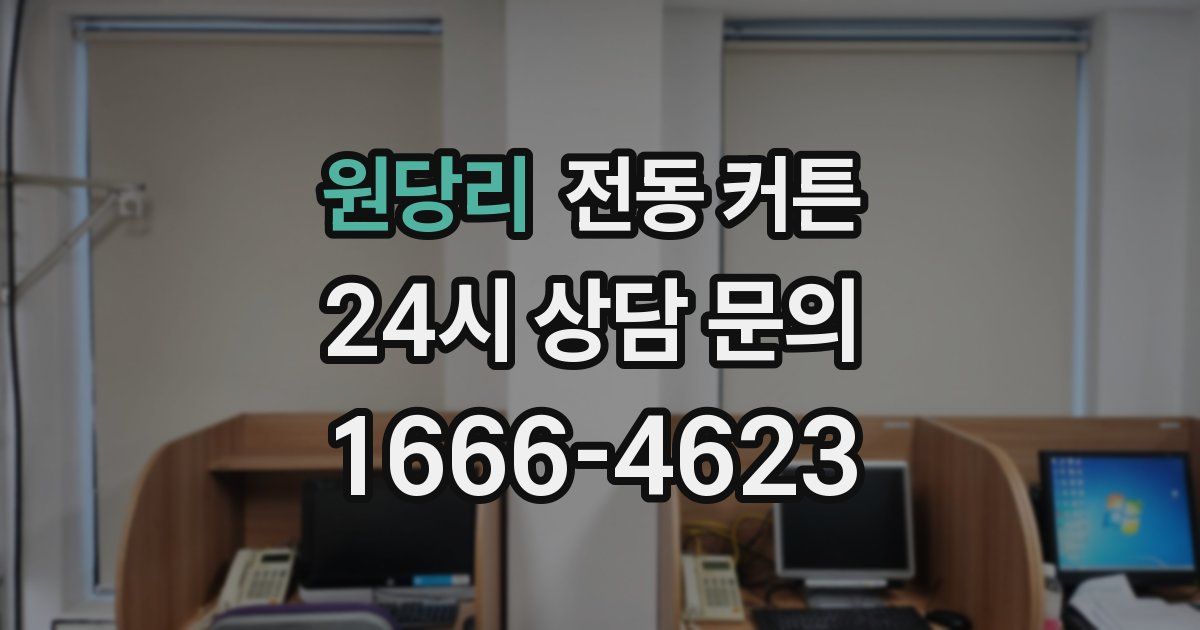 원당리 전동 커튼