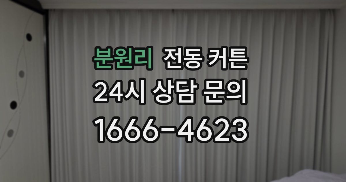 분원리 전동 커튼