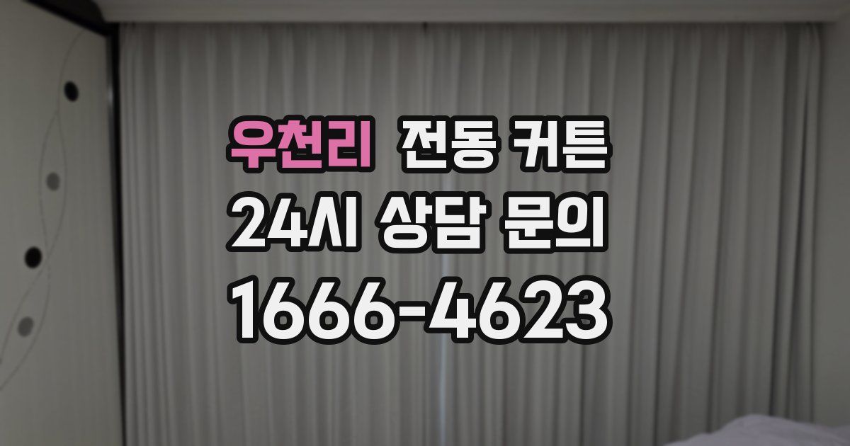 우천리 전동 커튼