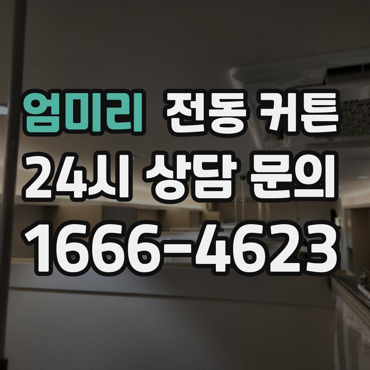 엄미리 전동 커튼