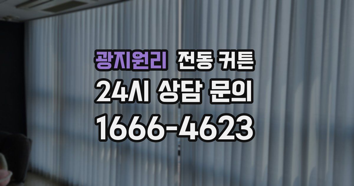 광지원리 전동 커튼