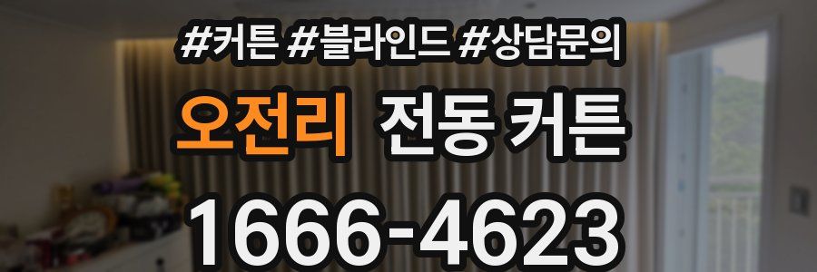 오전리 전동 커튼