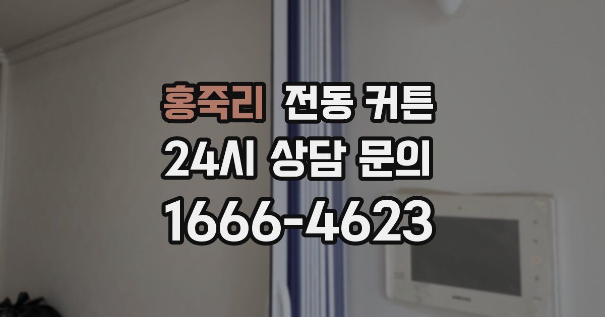홍죽리 전동 커튼