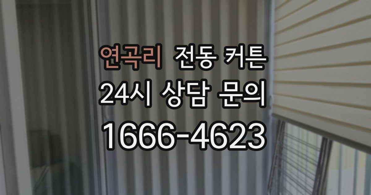 연곡리 전동 커튼