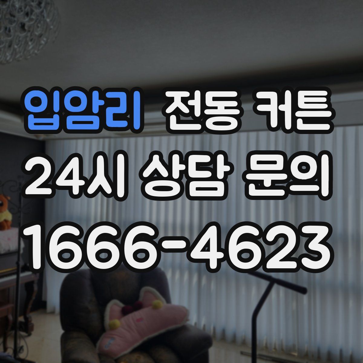 입암리 전동 커튼