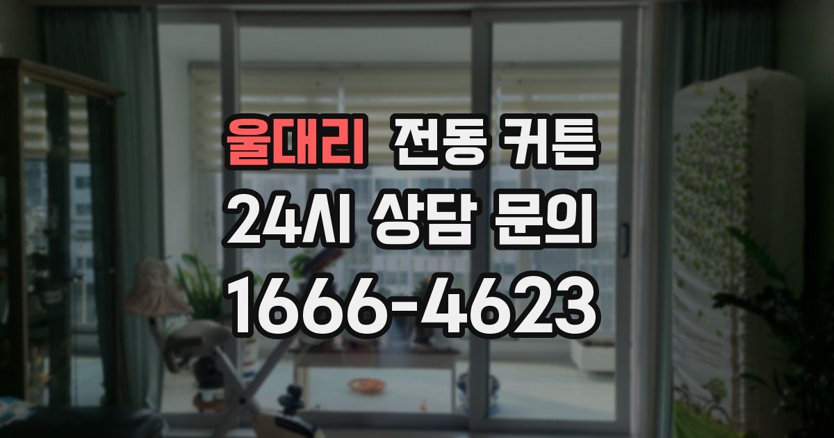 울대리 전동 커튼