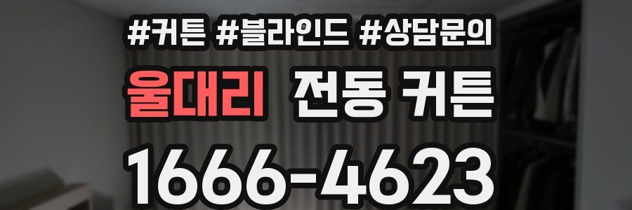 울대리 전동 커튼