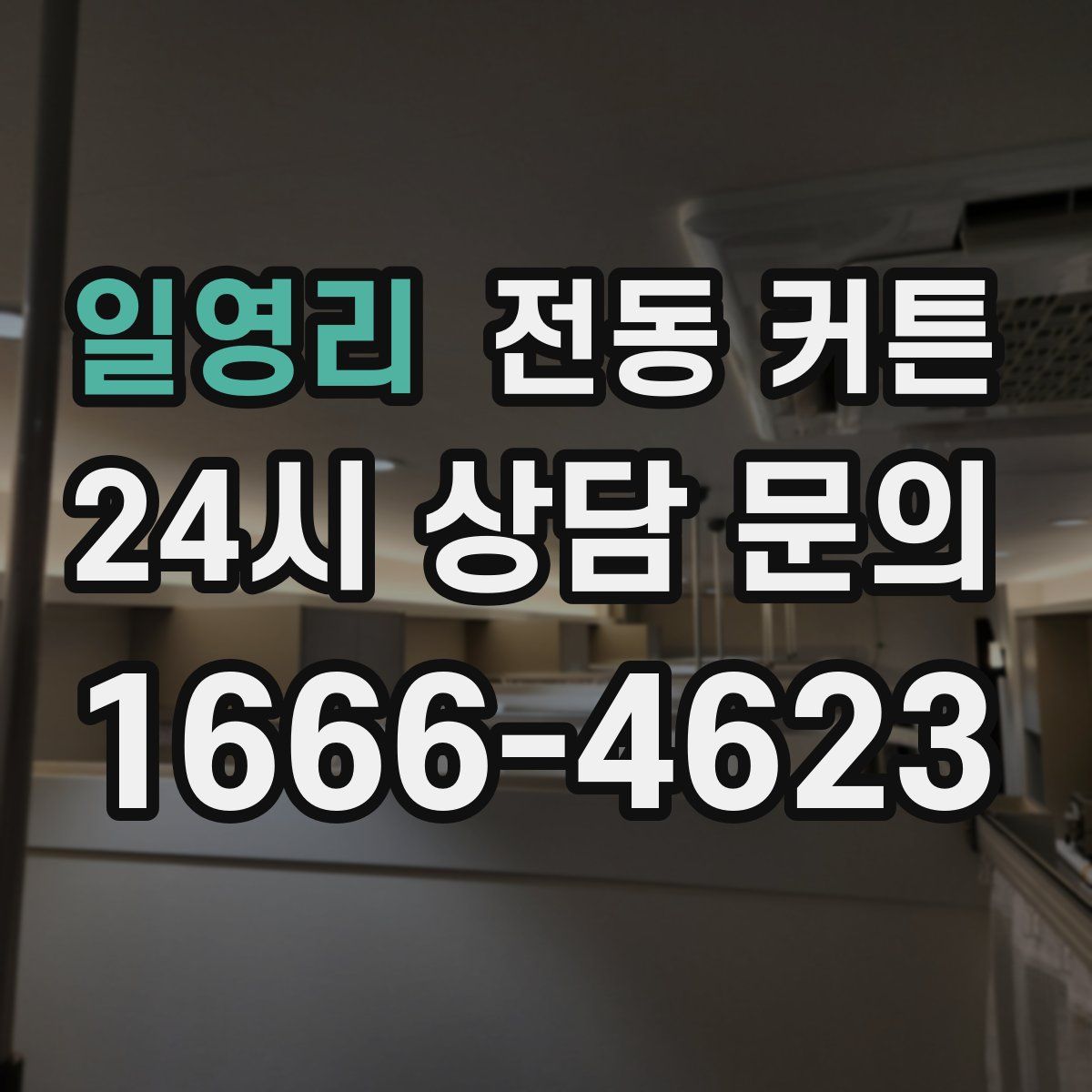 일영리 전동 커튼