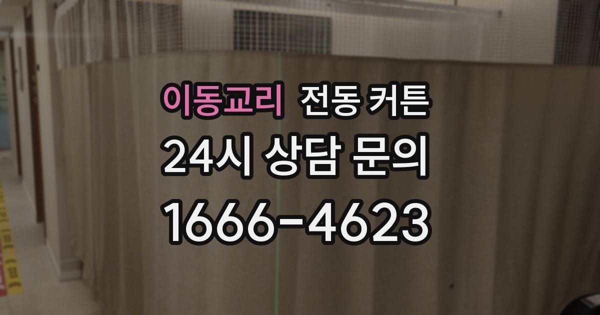 이동교리 전동 커튼