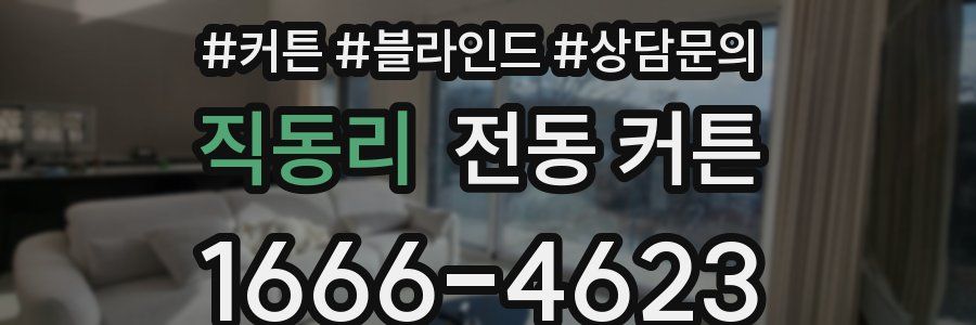 직동리 전동 커튼