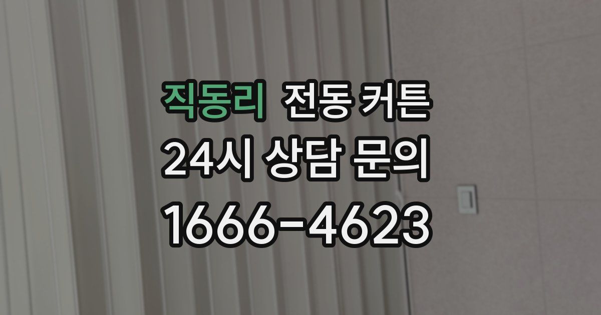 직동리 전동 커튼