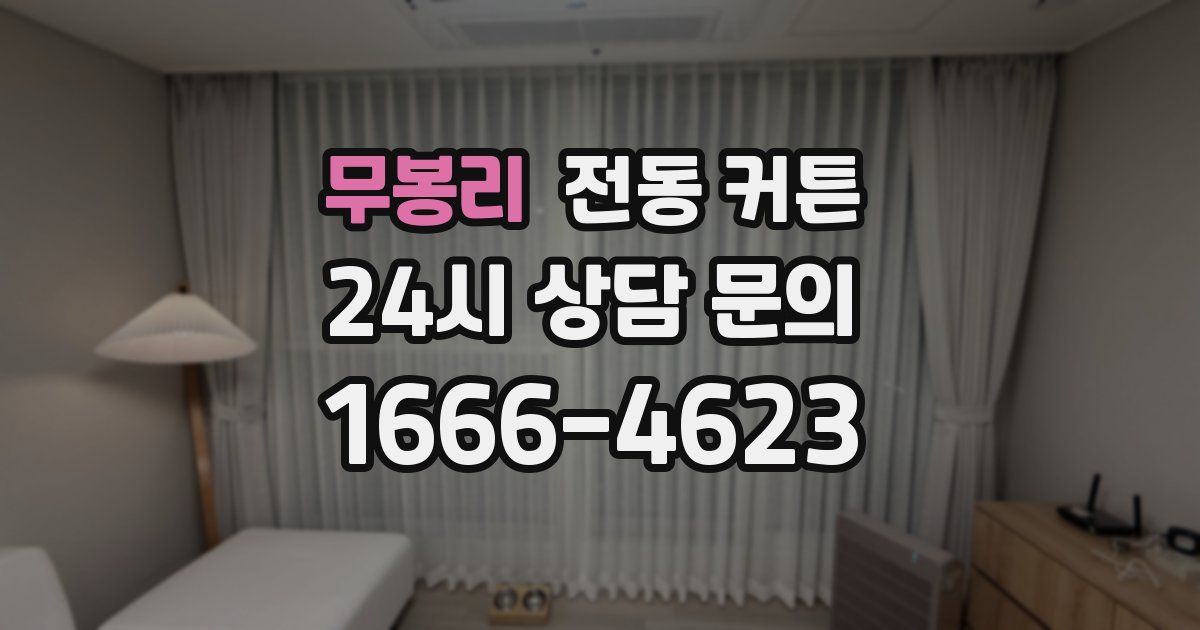 무봉리 전동 커튼