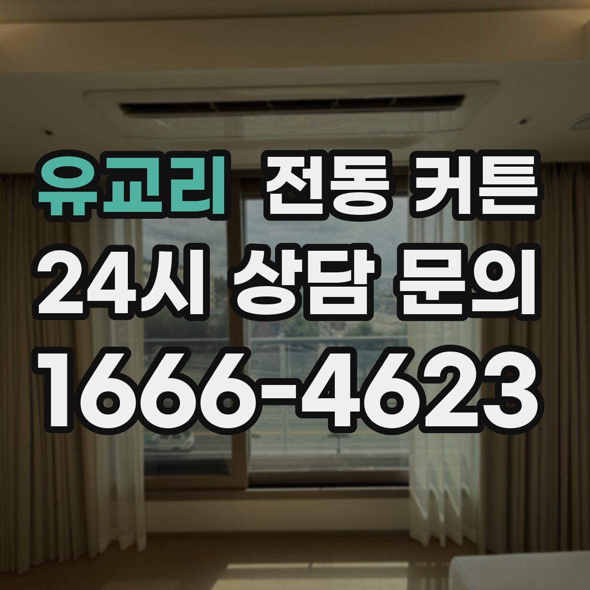 유교리 전동 커튼