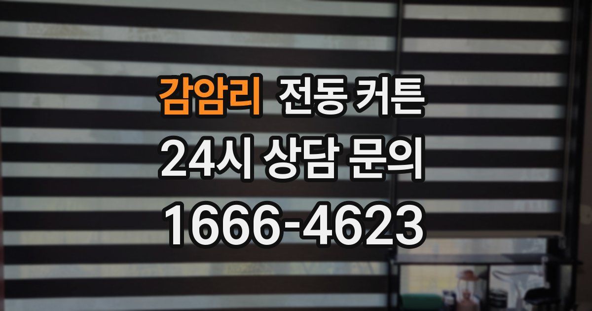 감암리 전동 커튼