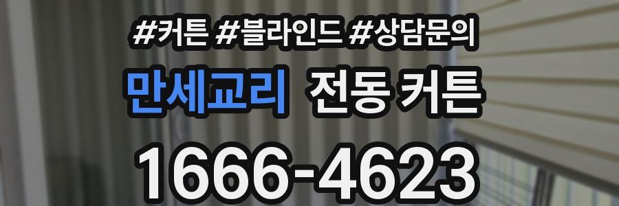 만세교리 전동 커튼