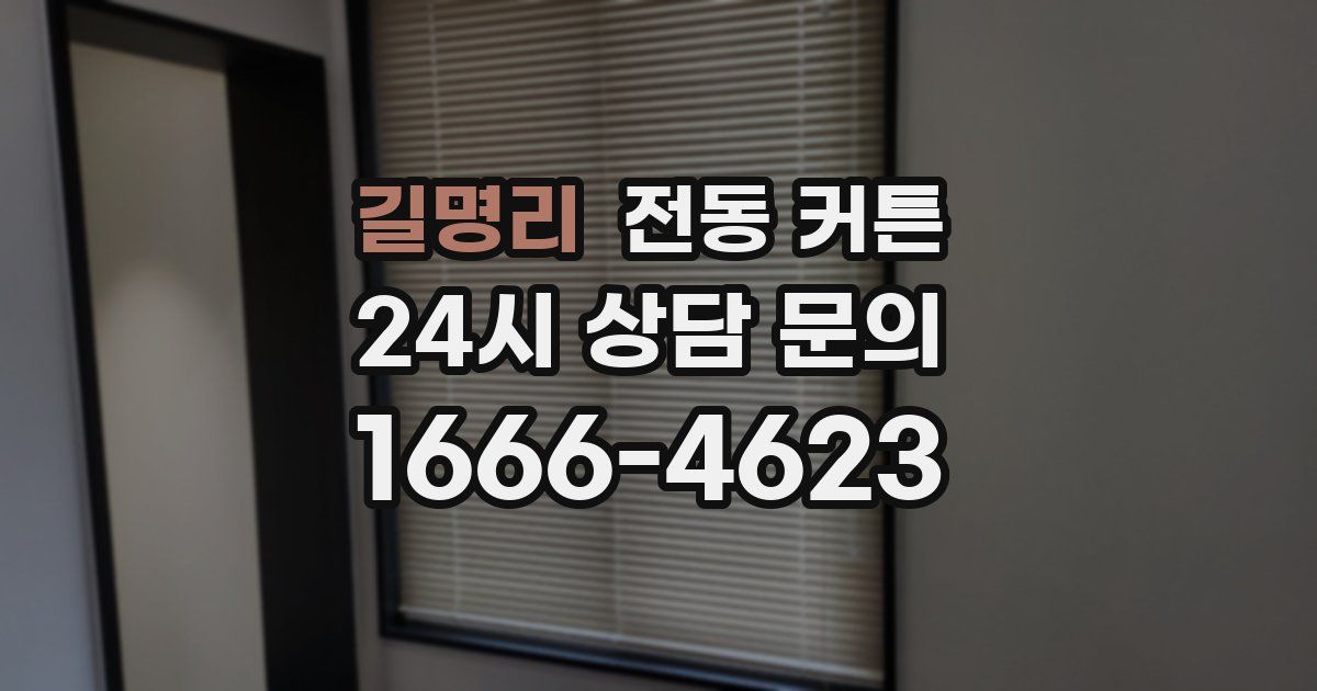 길명리 전동 커튼
