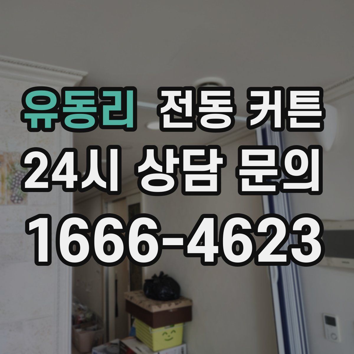 유동리 전동 커튼