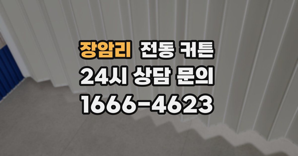 장암리 전동 커튼