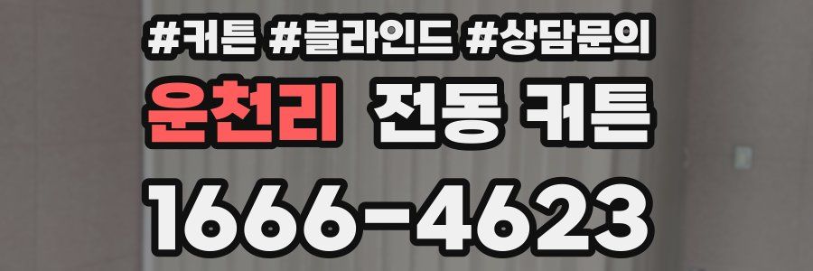 운천리 전동 커튼