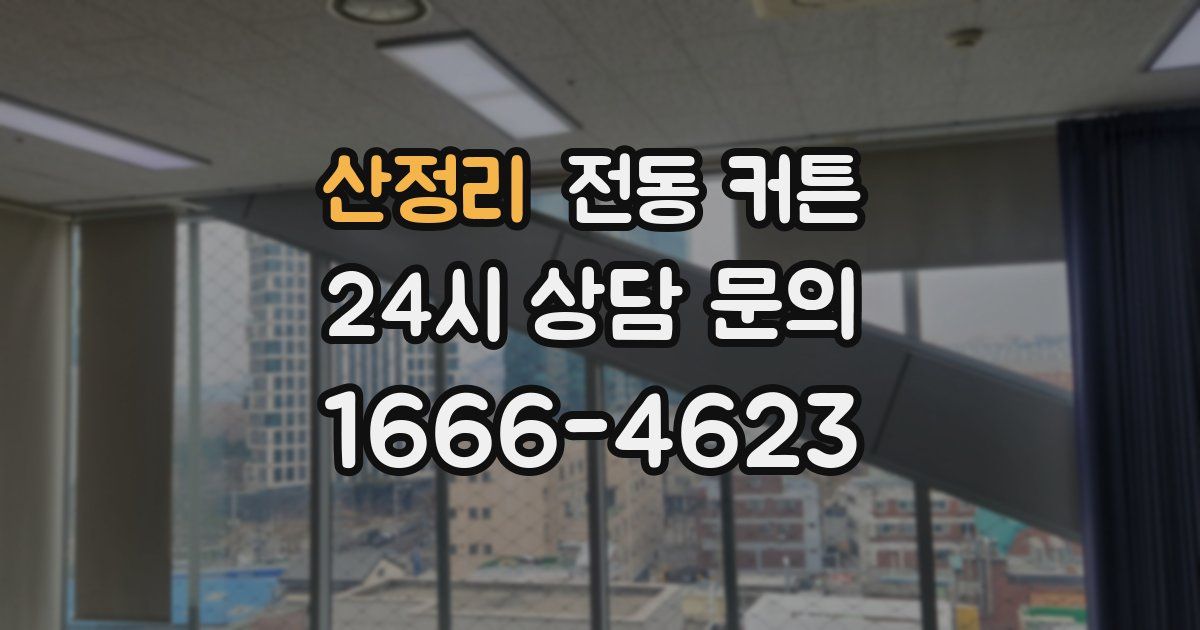 산정리 전동 커튼