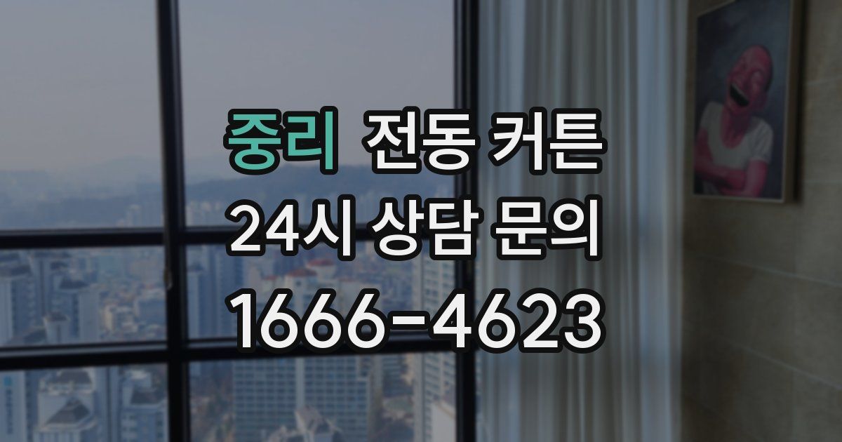 중리 전동 커튼