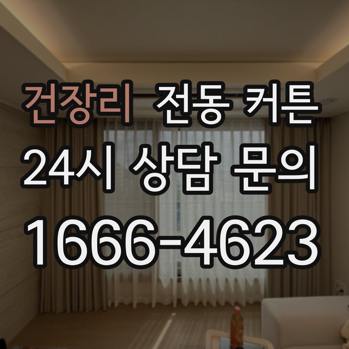 건장리 전동 커튼