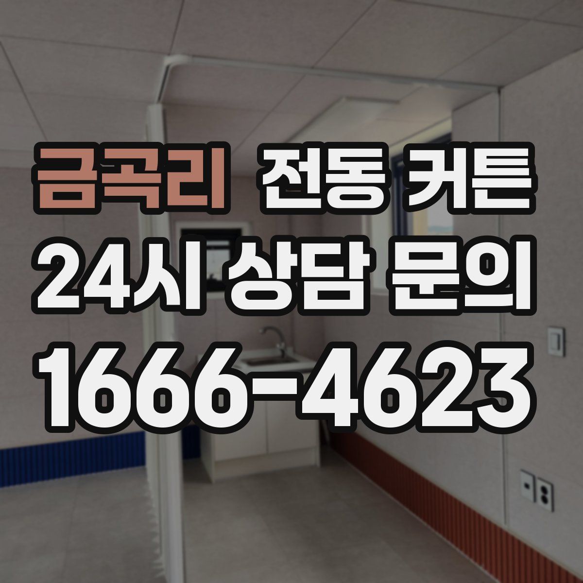 금곡리 전동 커튼